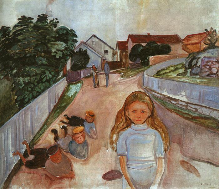 Street in Asgardstrand, Edvard Munch